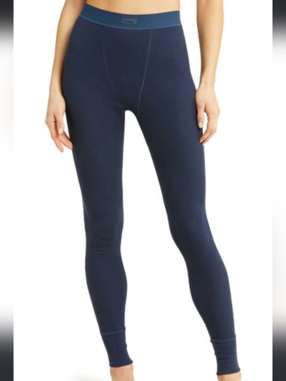 SKIMS Cotton Rib Legging In NAVY